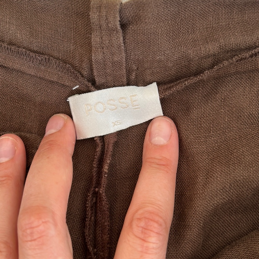 Posse Brown Linen Pant - image 2